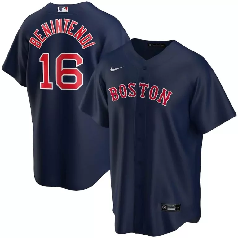 Andrew Benintendi 16 Jersey Navy Boston Red Sox Men White Alternate