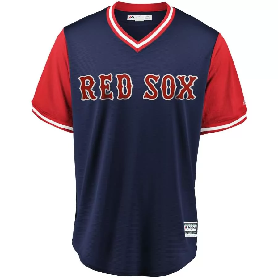 Red Sox Boston Jersey Navy Blue Men White Cool Base