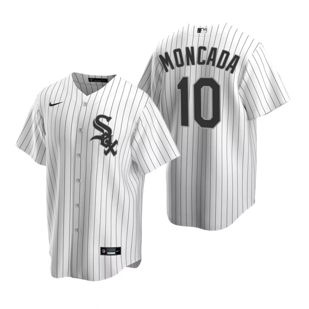Yoan Moncada 10 White Sox Jersey Men Black Alternate Home