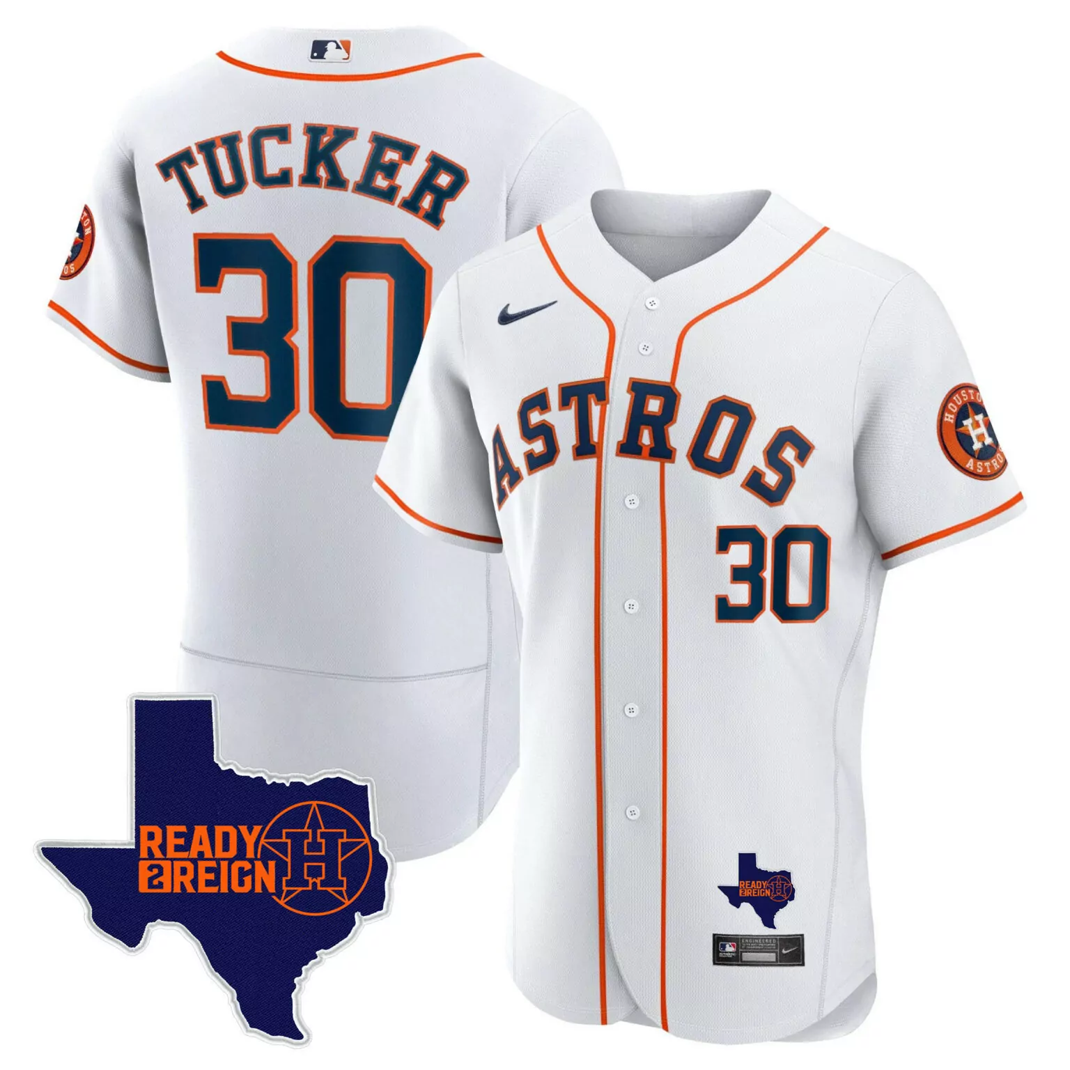 Kyle Tucker 30 Houston Astros Jersey White City Connect Ready To Reign Texas Men