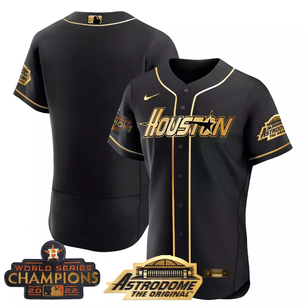 Kyle Tucker Houston Astros Jersey Black World Series Champions 2022 Astrodome Original