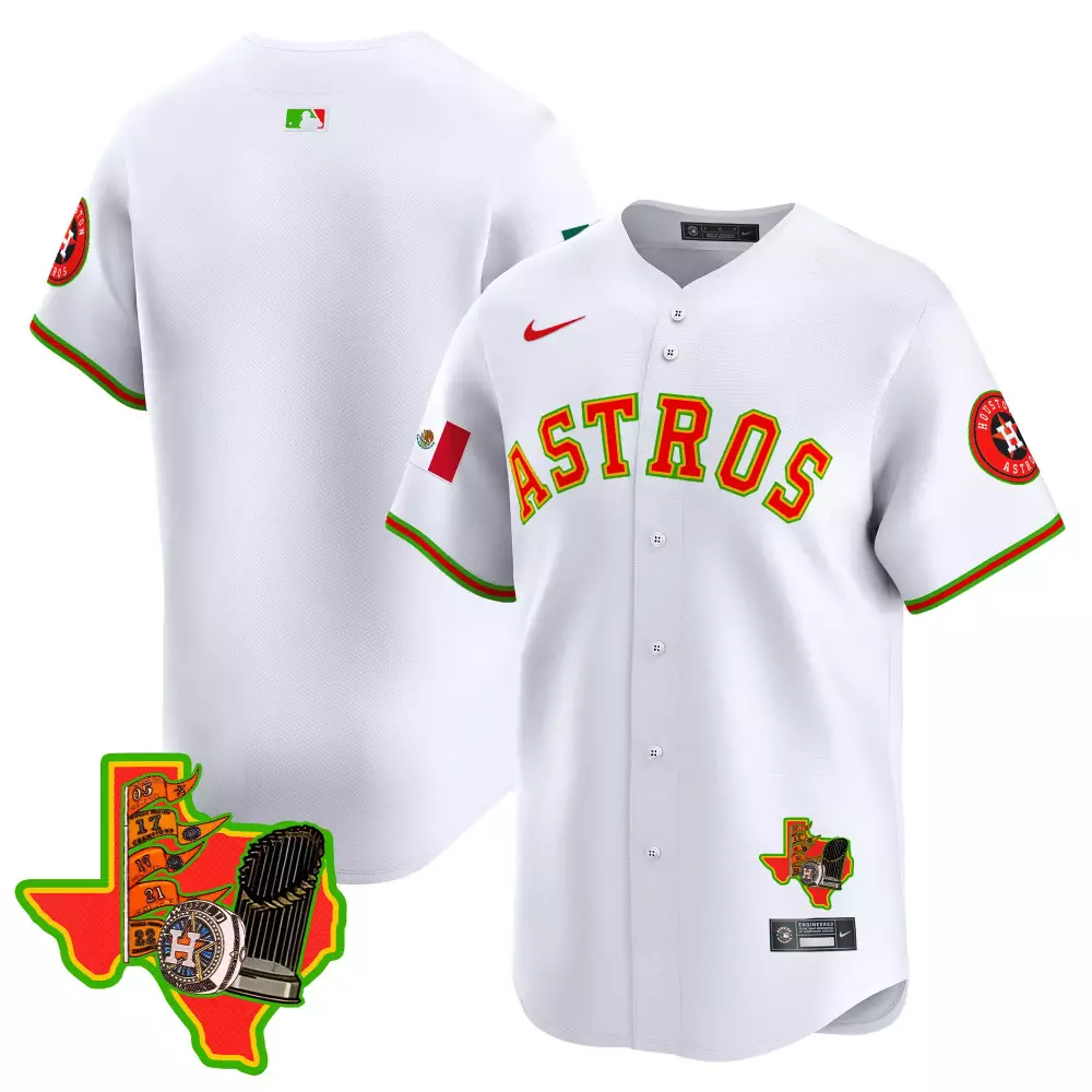 Justin Verlander Houston Astros Jersey White City Connect Mexico Flag 2024 Men Alternate