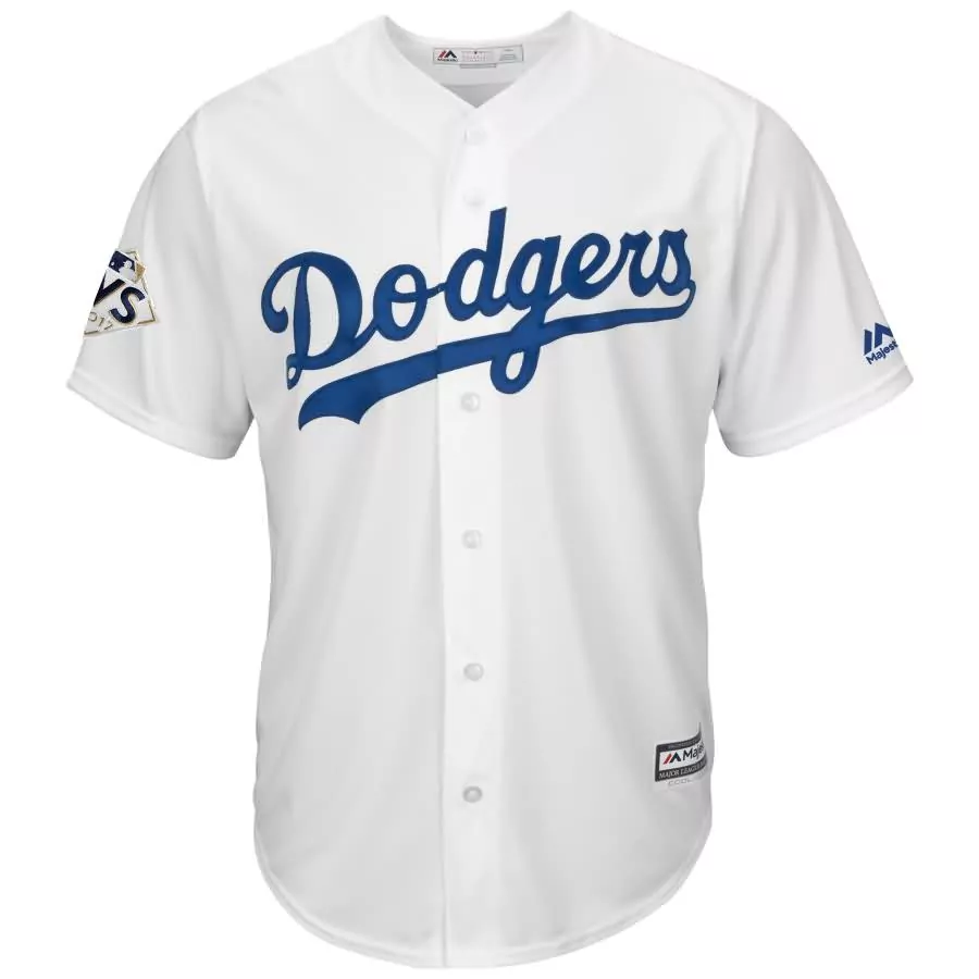 Enrique Hernandez Jersey White Los Angeles Dodgers World Series 2017 Men Blue Cool