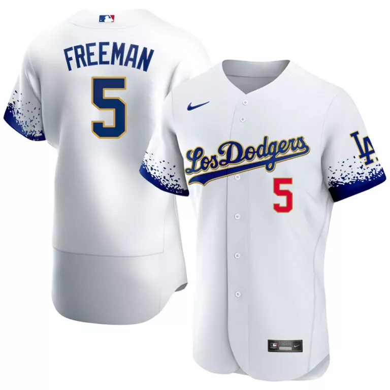 Freddie Freeman 5 Jersey White Los Angeles Dodgers Men Alternate Blue Red Gold All