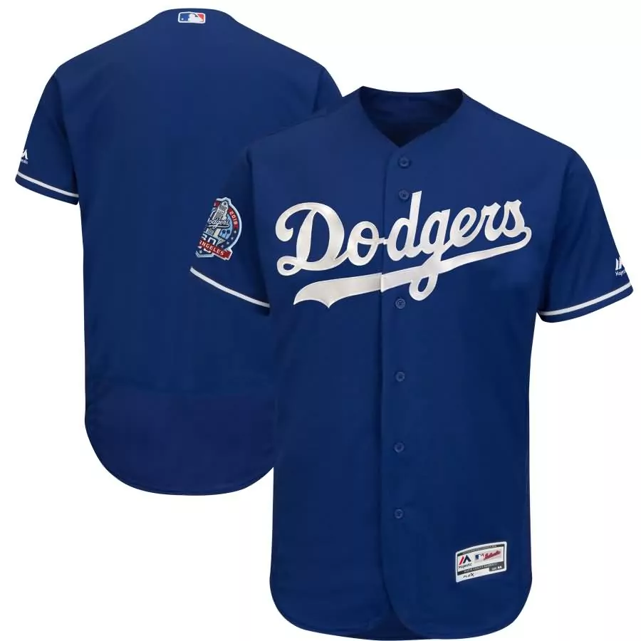 Prince Team Los Angeles Dodgers Jersey Royal Blue 2019 World Series Men White Anniversary