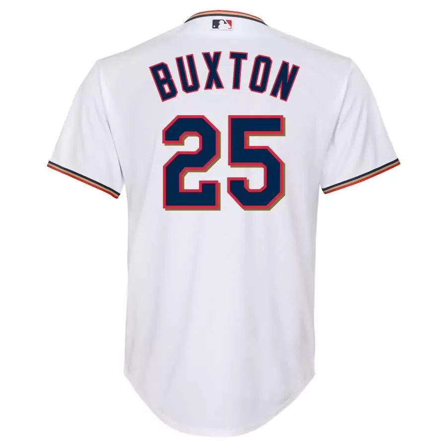 Byron Buxton 25 Minnesota Twins Jersey White Men Navy Red Gold Home Official Cool