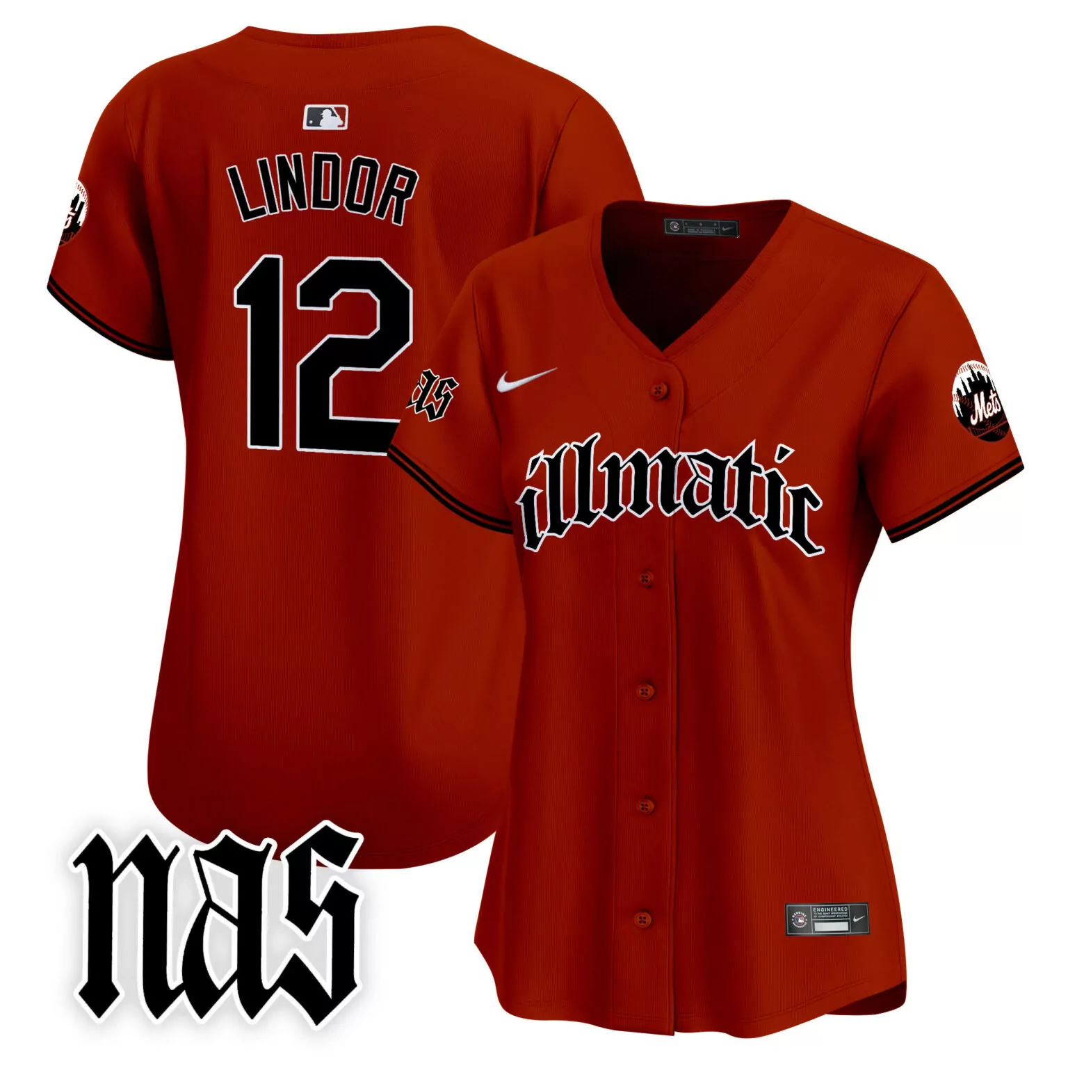 Francisco Lindor 12 New York Mets Jersey Orange City Connect Women Black All Stitched