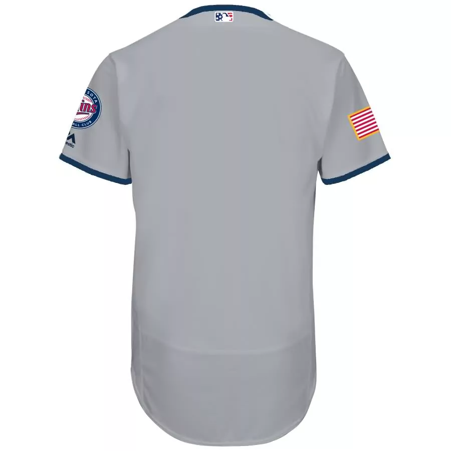 Perez 14 Minnesota Twins Jersey Gray Independence Day Majestic Athletic 2023 Men