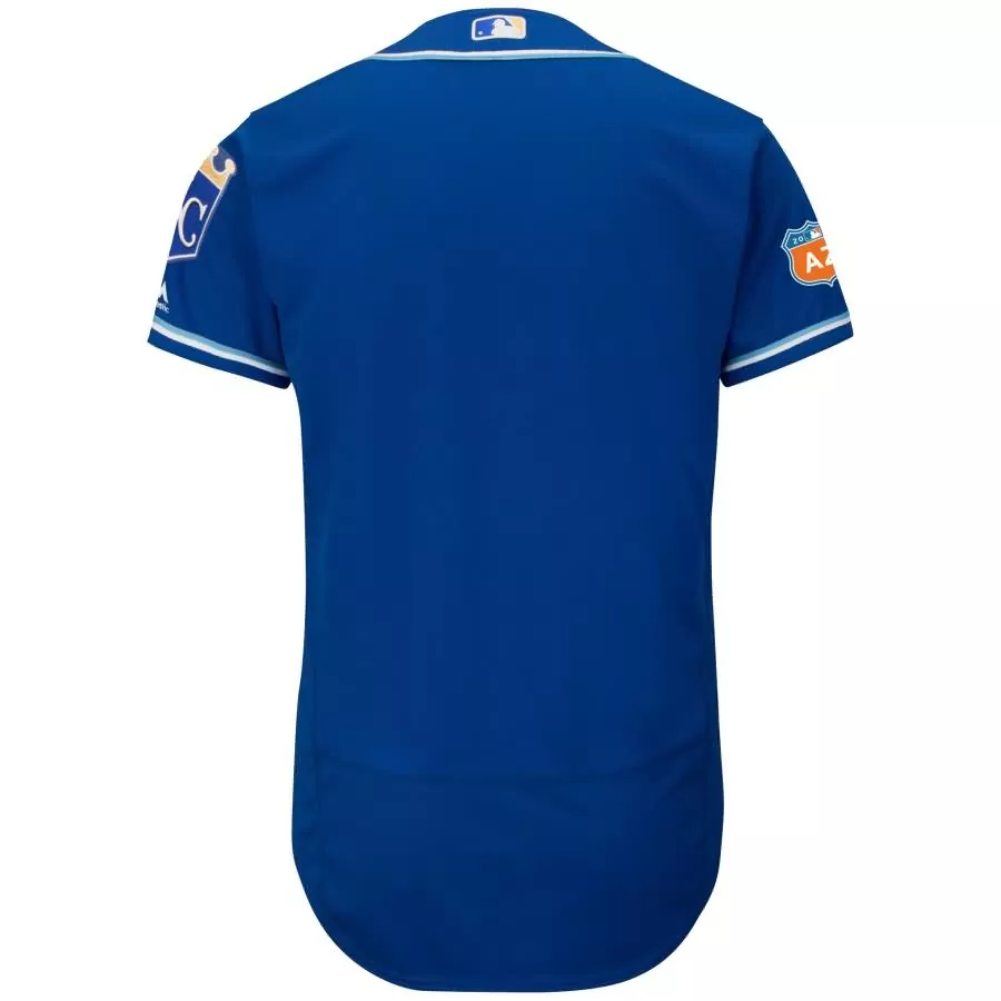 Custom Kansas City Royals Jersey Royal Blue 2014 World Series Kc Men White Gold Alternate