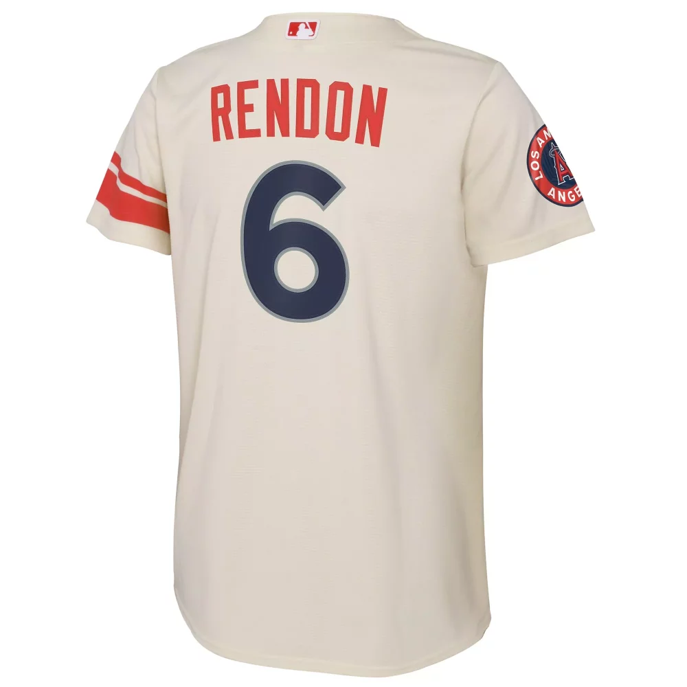 Anthony Rendon 6 Jersey Cream Los Angeles Angels Men Red Navy