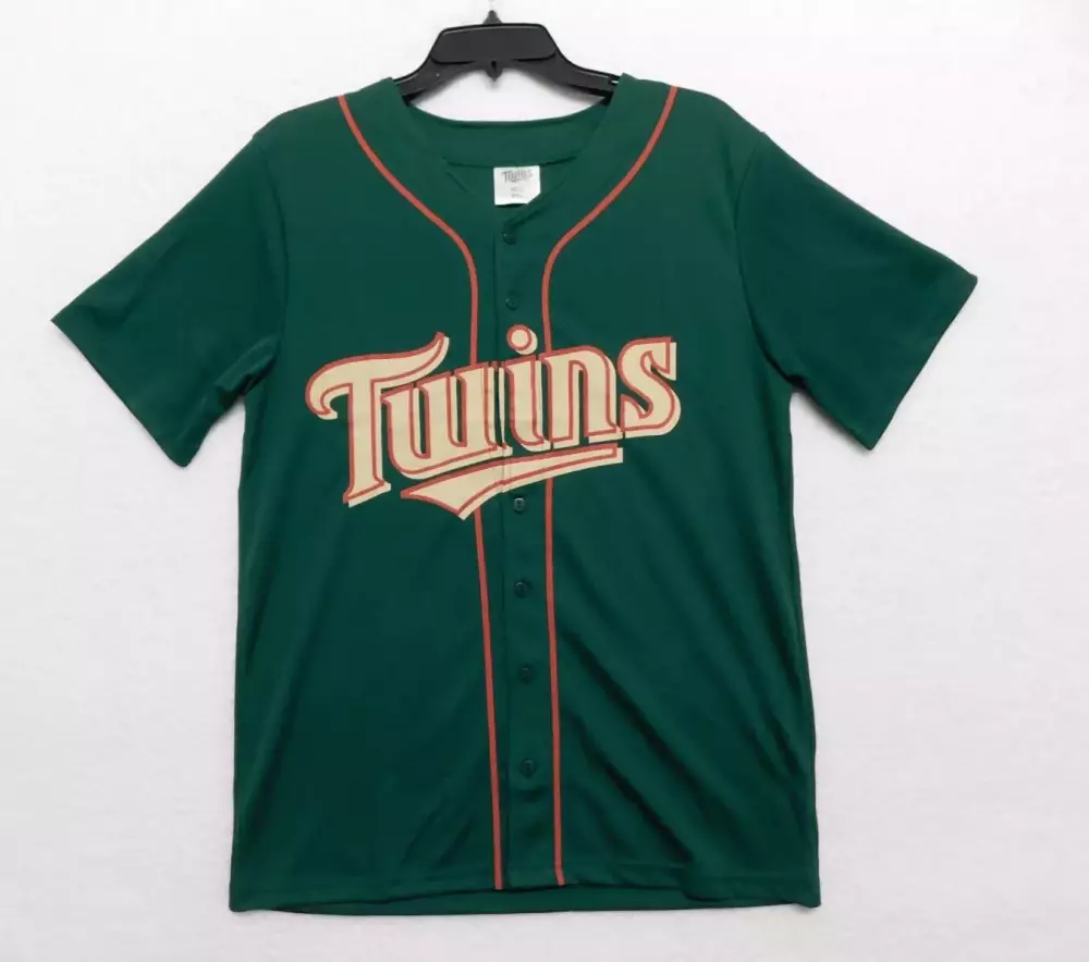 Custom Minnesota Twins Jersey Green Cream Orange All Stitched