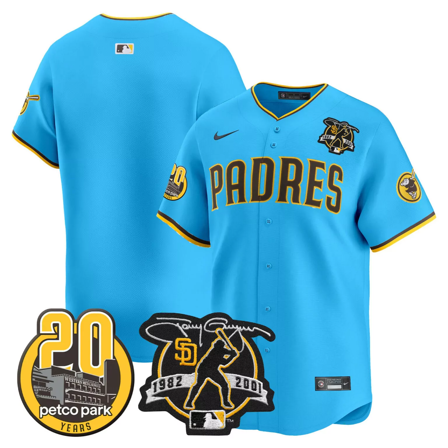Fernando Tatis Jr. 23 Jersey Sky Blue 20th Anniversary Petco Park San Diego Padres 20 Years