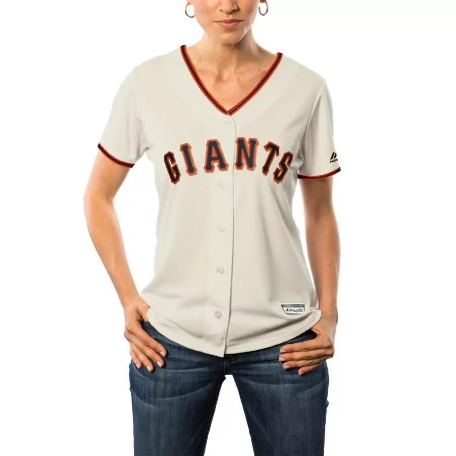Andrew Mccutchen Jersey Cream San Francisco Giants Women Black Orange Cool Base