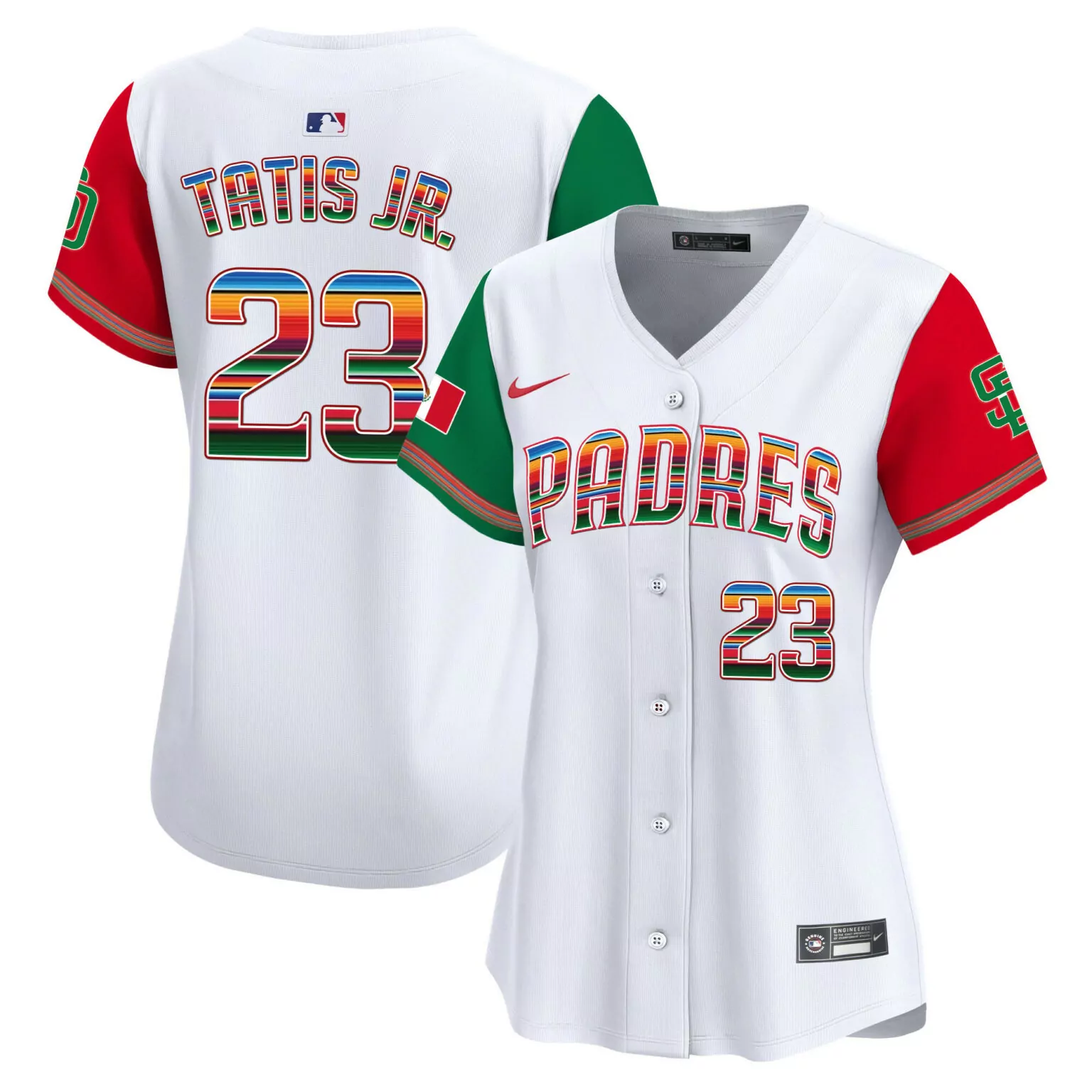 Fernando Tatis 23 Padres Jersey White City Connect Genuine Merchandise Men Split