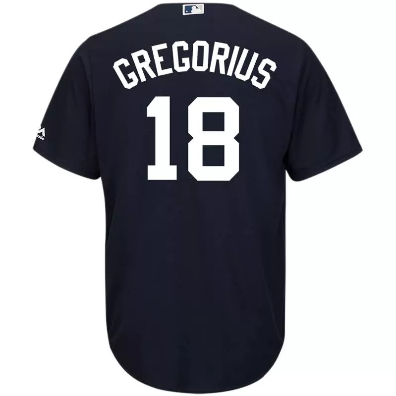 Didi Gregorius 18 Jersey Navy New York Yankees Men White Official Cool Base
