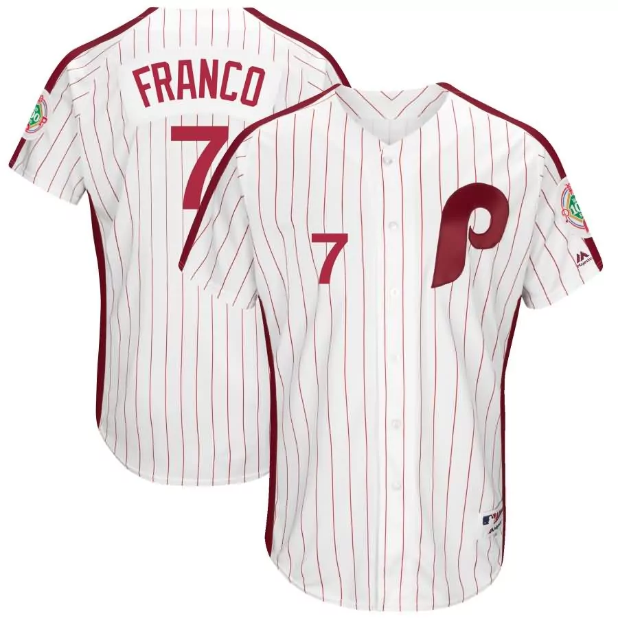 Maikel Franco 7 Jersey White Philadelphia Phillies 1980 National League Champions