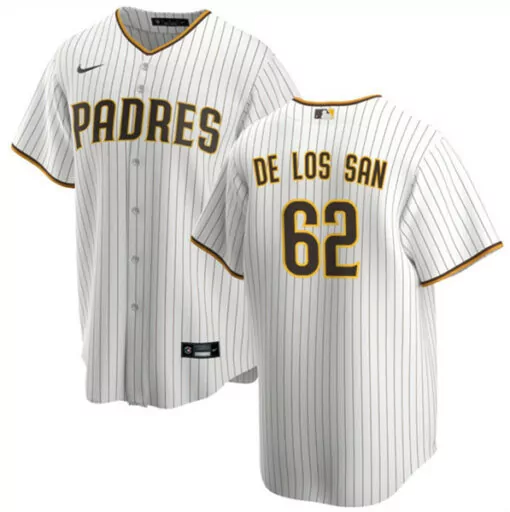 Elly De 62 Padres Jersey White Brown Gold Cool Base Stitched