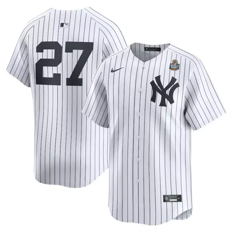 Giancarlo Stanton 27 Jersey White World Series New York Yankees Men Black Home Limited