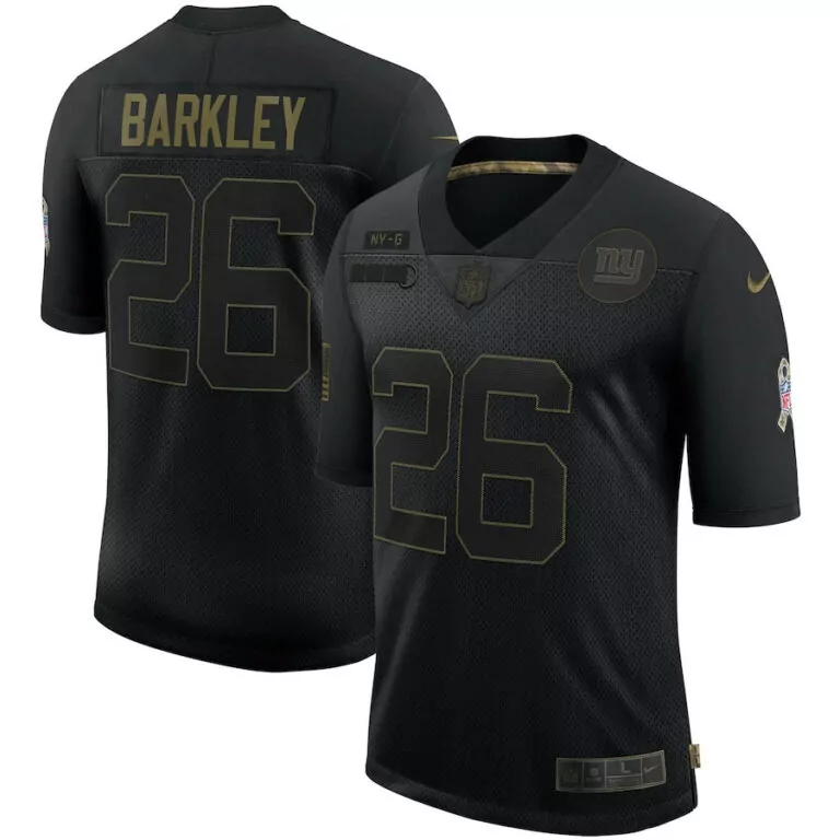 Saquon Barkley 26 New York Giants Jersey Black Ny-g Pro Bowl Men Authentic Gold