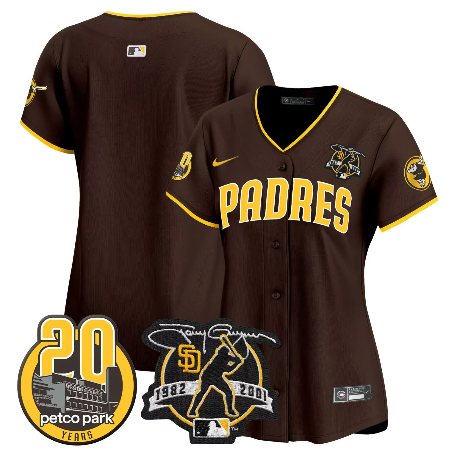 Fernando Tatis Jr. 23 Jersey Brown 20th Anniversary San Diego Padres Petco Park Autograph 2021