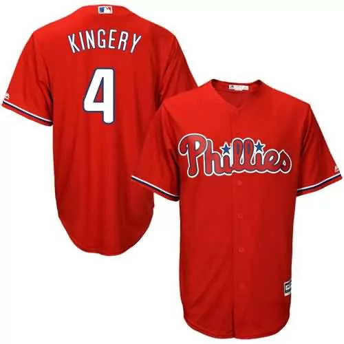 Scott Kingery 4 Phillies Jersey Red Men White Blue Fashion Official Cool Base