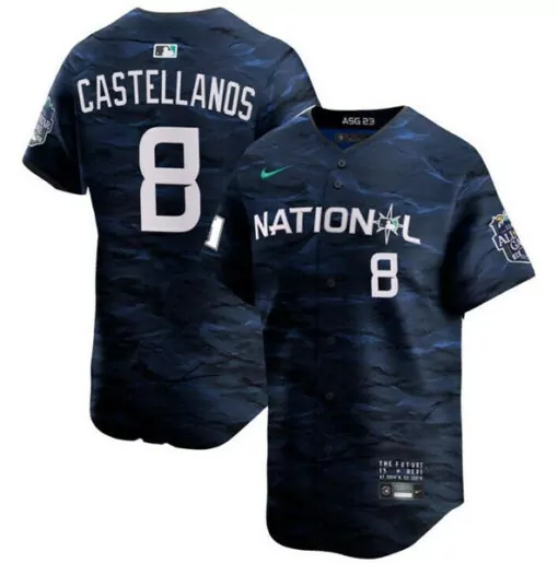 Nick Castellanos 8 Jersey Navy Asg 23 National League All-star Game Men Custom Design