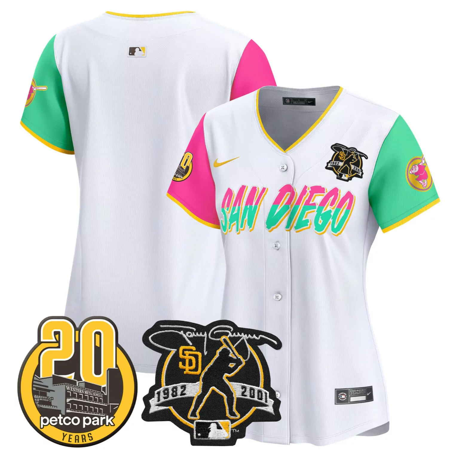 Fernando Tatis Jr. 23 Jersey White City Connect San Diego Padres Petco Park 20 Years