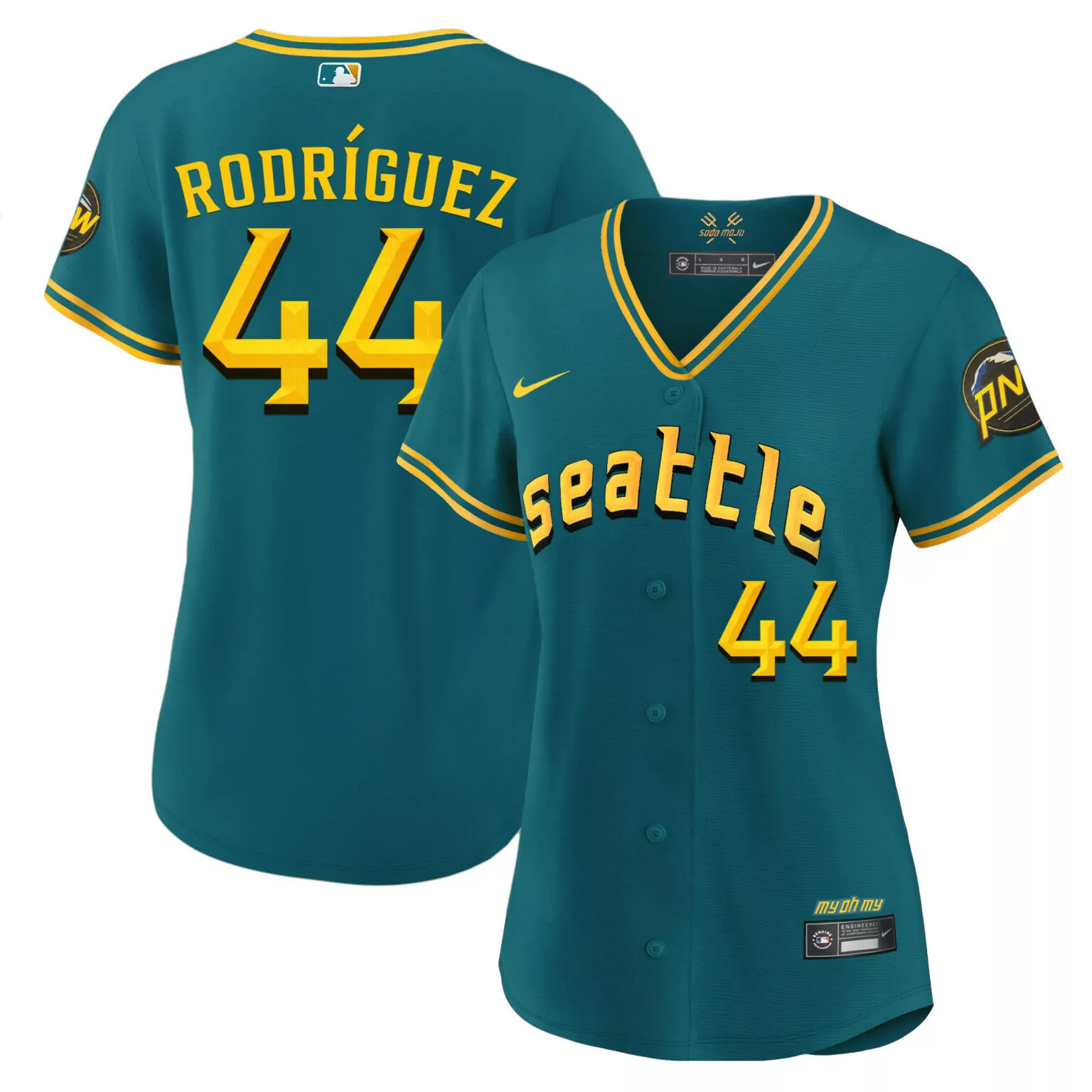 Julio Rodriguez 44 Jersey Teal City Connect Seattle Mariners My Oh 2023 Men Alternate