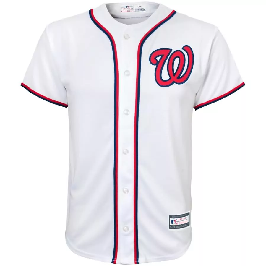 Custom Washington Nationals Jersey White Men Red Navy Blue Home Cool Base