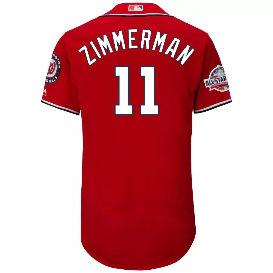 Ryan Zimmerman 11 Jersey Red Washington Nationals All-star Game Men Navy Blue White
