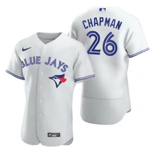 Matt Chapman 26 Toronto Blue Jays Jersey White Men Flex Base Stitched