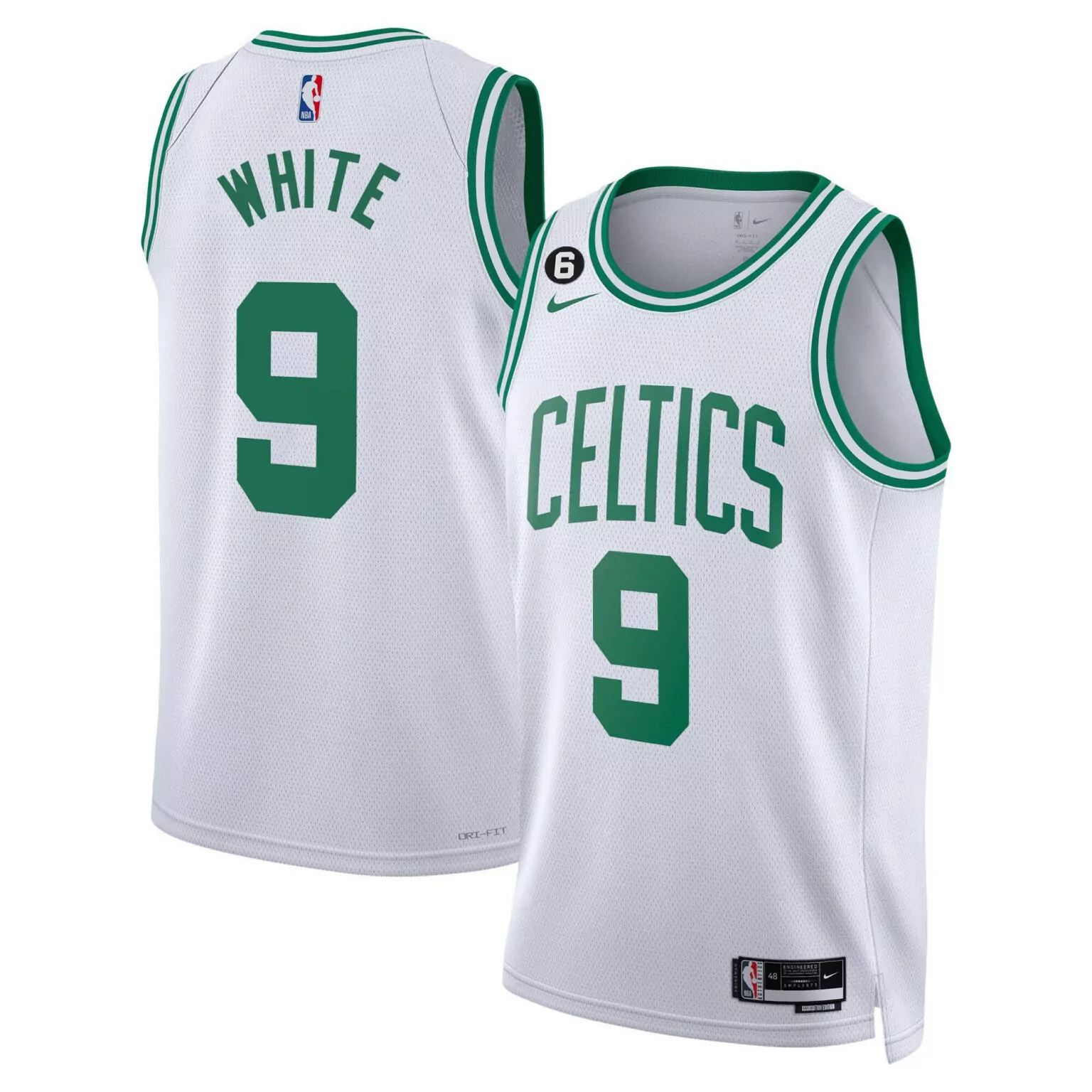 White 9 Celtics Jersey Association Edition 2023 Men Jerseys Green Collection All