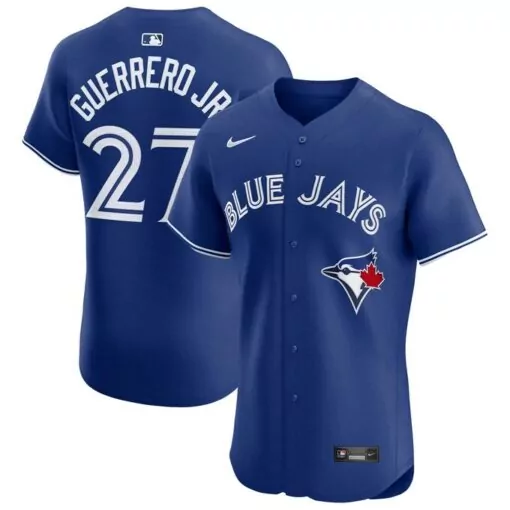Vladimir Guerrero 27 Jersey Blue Toronto Jays Men White Alternate Elite