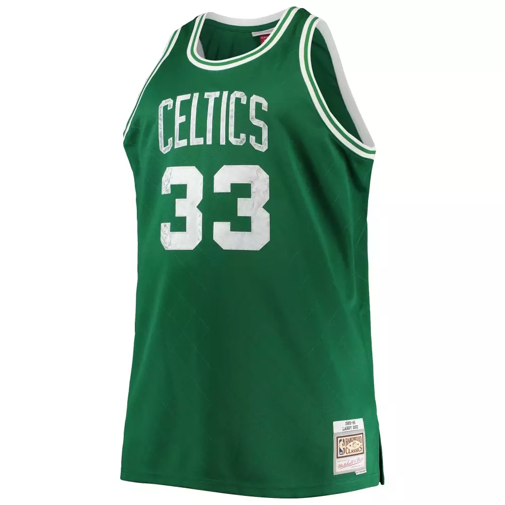 Larry Bird 33 Boston Celtics Jersey Green 1992-93 Hardwood Classics Men Throwback