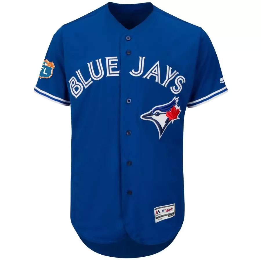Jose Bautista Toronto Blue Jays Jersey Royal Men White Red Alternate Flex Base Collection