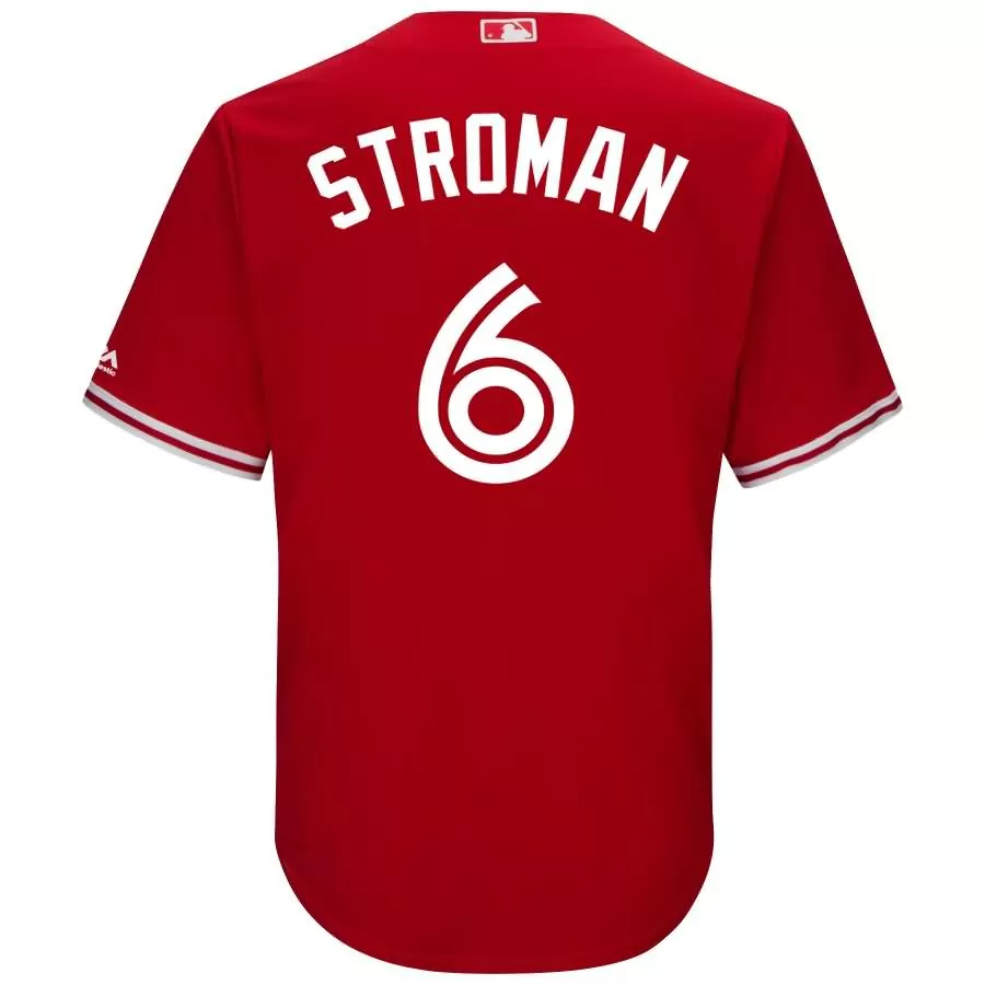 Marcus Stroman 6 New York Mets Jersey Red Men White Cool Base