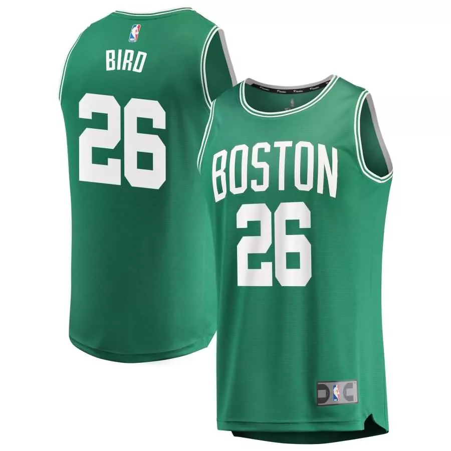 Larry Bird 26 Boston Celtics Jersey Green Men NBA White Icon