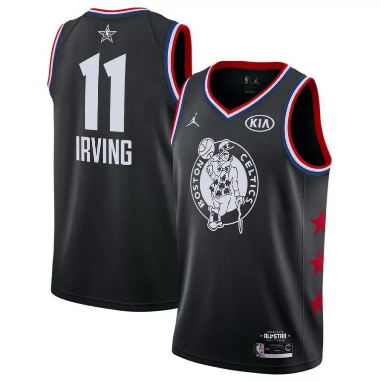 Kyrie Irving 11 Boston Celtics Jersey Black NBA All-star 2019 Kia Charlotte Men White