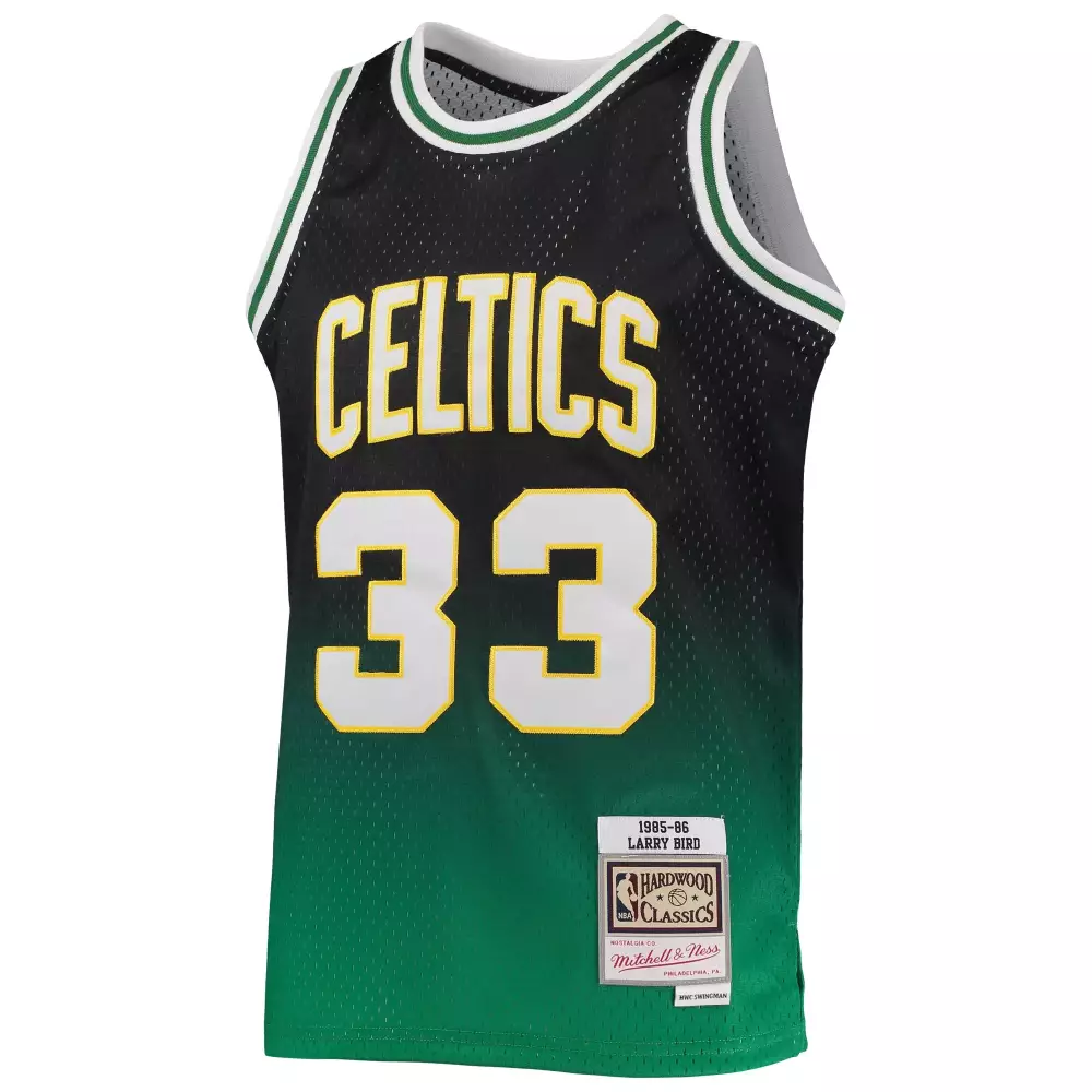Larry Bird 33 Boston Celtics Jersey Black 1985-86 Mitchell Ness Hardwood Classics
