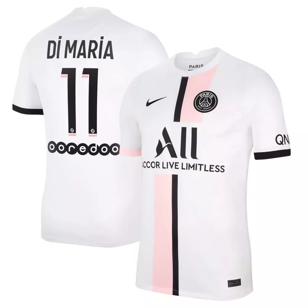 Paris Saint 11 Jersey White Qnb Saint-germain Ligue Men Black Pink Away