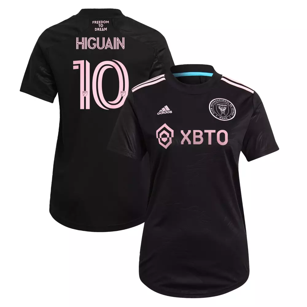 Gonzalo Higuain 10 Inter Miami Cf Jersey Black Men Pink