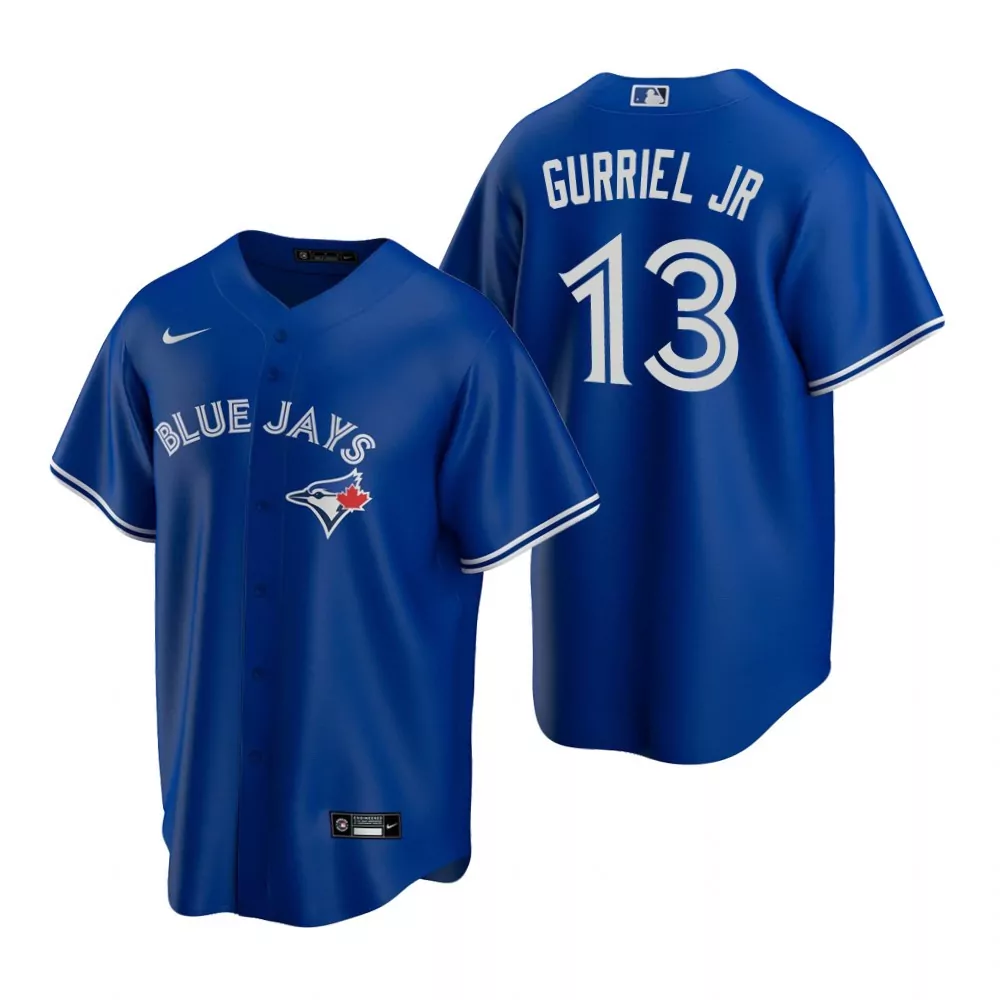 Lourdes Gurriel Jr. 13 Blue Jays Jersey Royal Men White Alternate