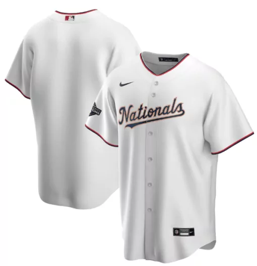 Keuchel Program Jersey White Washington Nationals World Series Champions Men Navy Blue