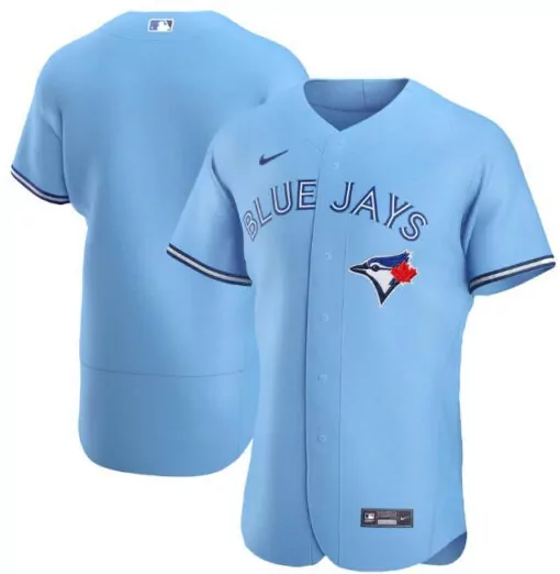 Custom Toronto Blue Jays Jersey Light Men White Navy Flex Base Stitched