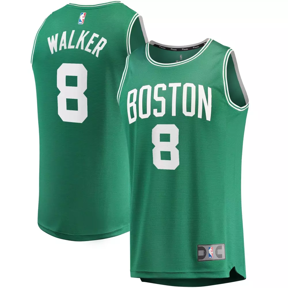 Kemba Walker 8 Boston Celtics Jersey Green Men NBA White Icon