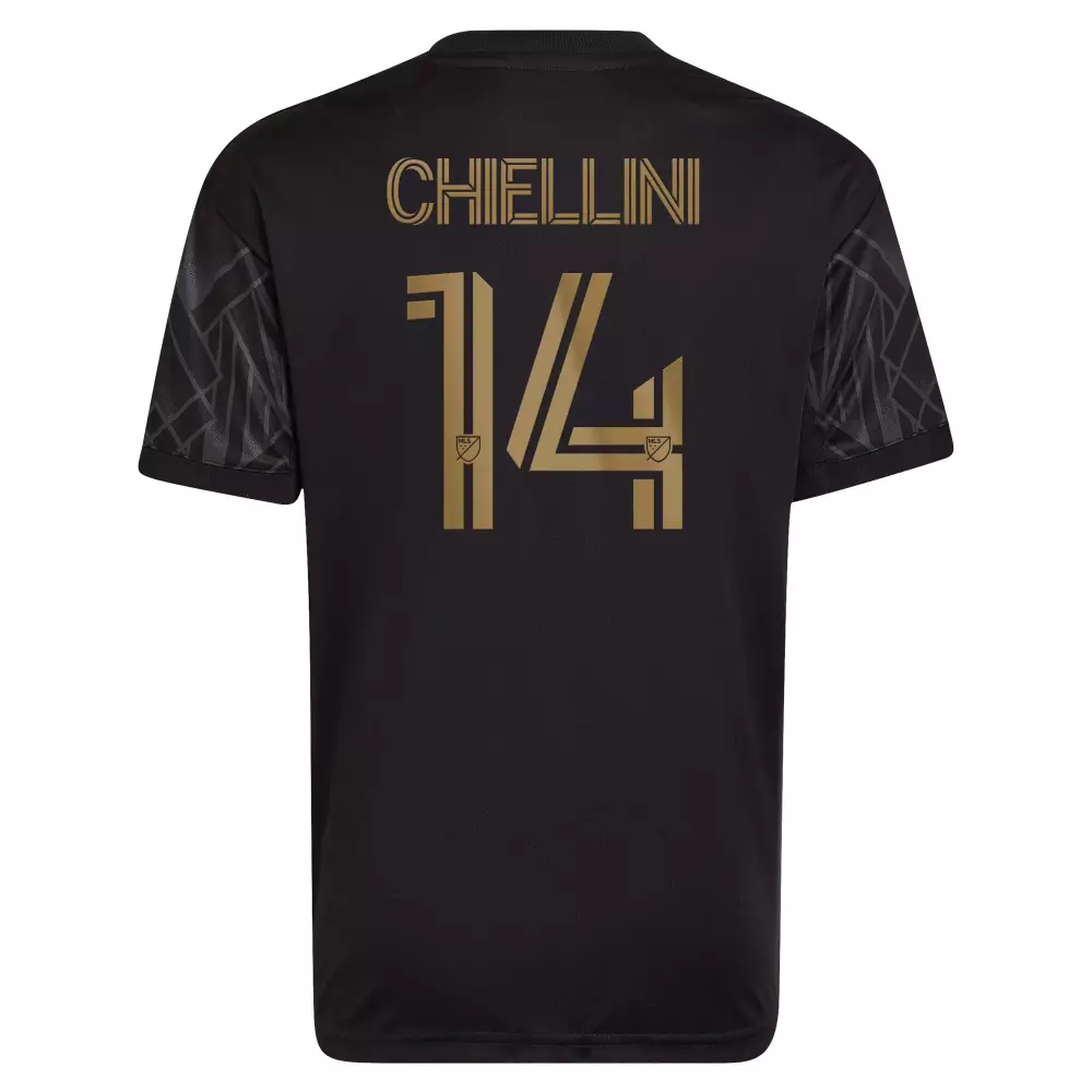 Giorgio Chiellini 14 Lafc Jersey Black Men Gold Anniversary