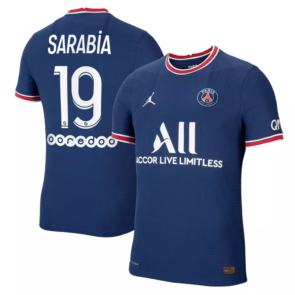 Paris Saint 19 Jersey Navy Saint-germain Crest Qatar Airways Men White Red Home Vapor