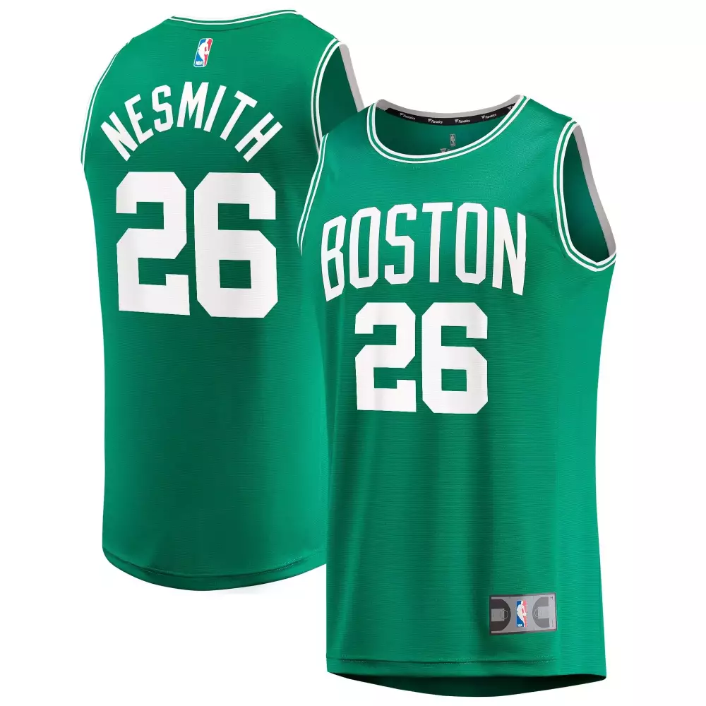 Aaron Nesmith 26 Boston Jersey Green Men NBA White Icon
