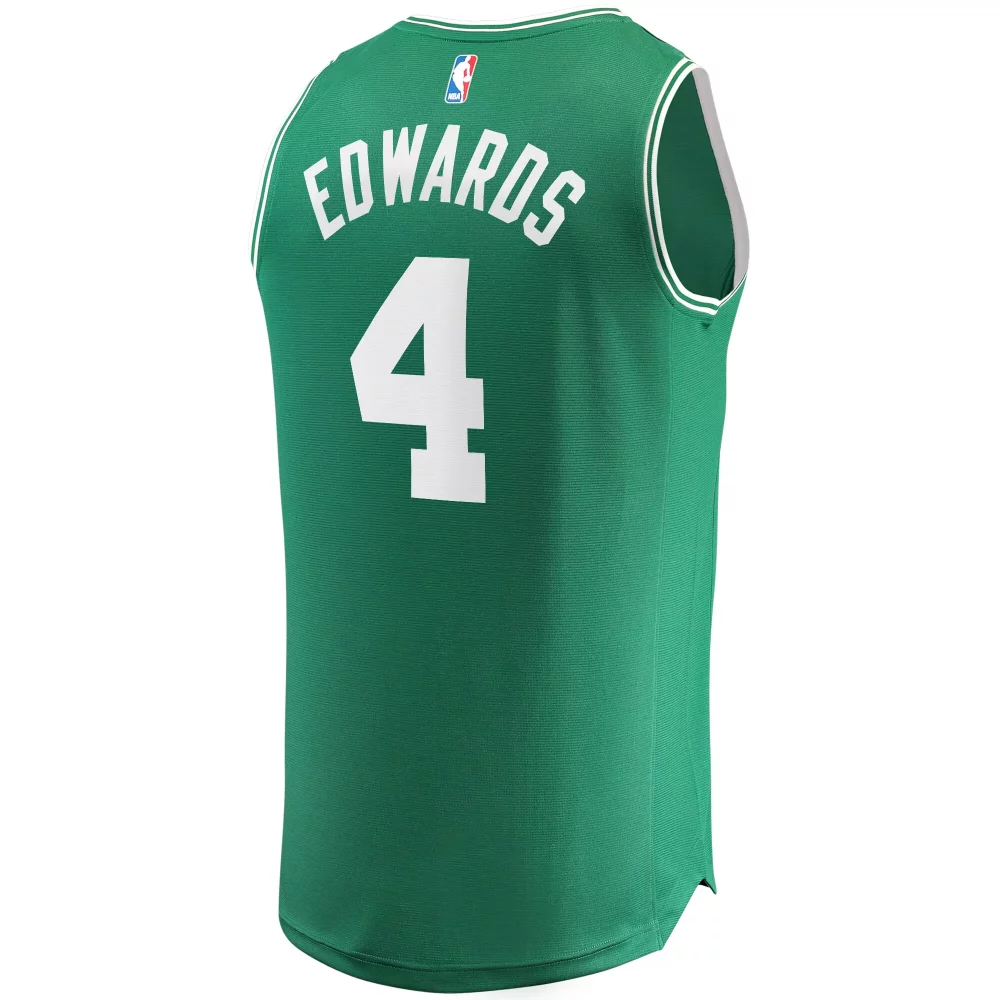Carsen Edwards 4 Boston Celtics Jersey Green Men NBA White Replica Icon