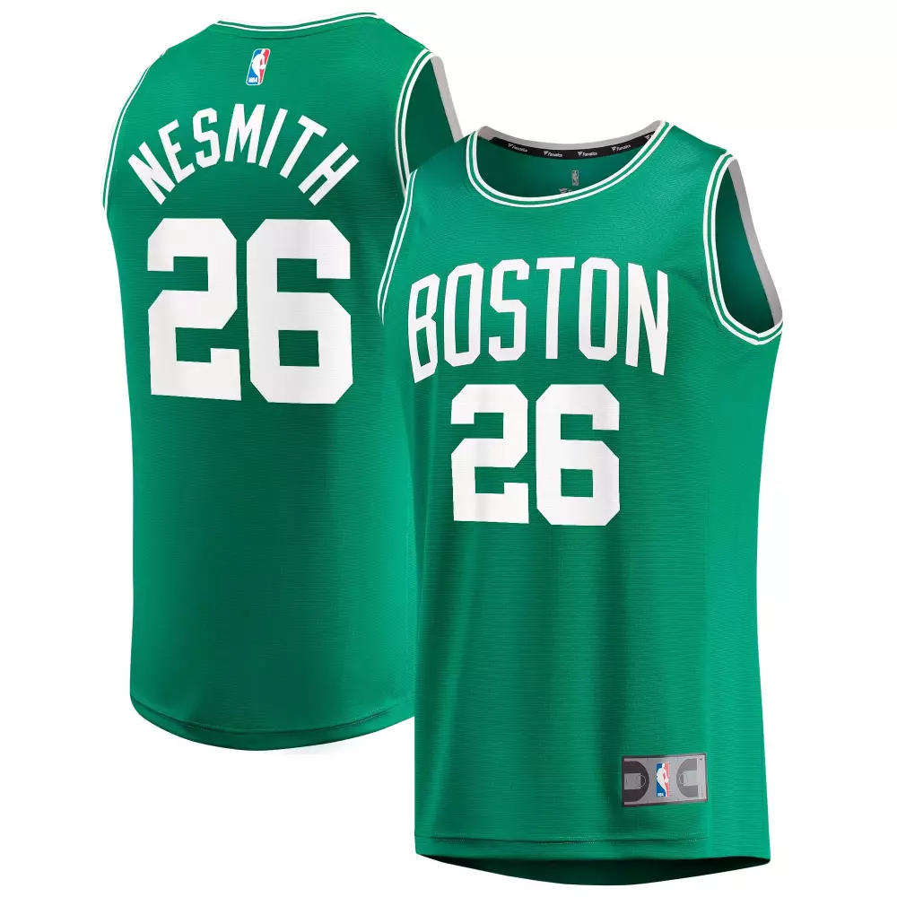 Aaron Nesmith 26 Boston Celtics Jersey Green Men Standard White Replica Icon